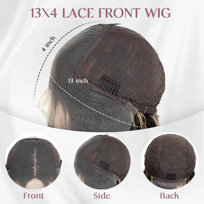 Perismoda 4/27 Highlight Body Wave Wig 13x4 Lace Front Wig