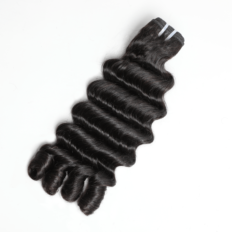 16A Megeen Curly Human Hair Deep Wave With Spiral Curly End Virgin Hair Extensions - Perismoda Hair