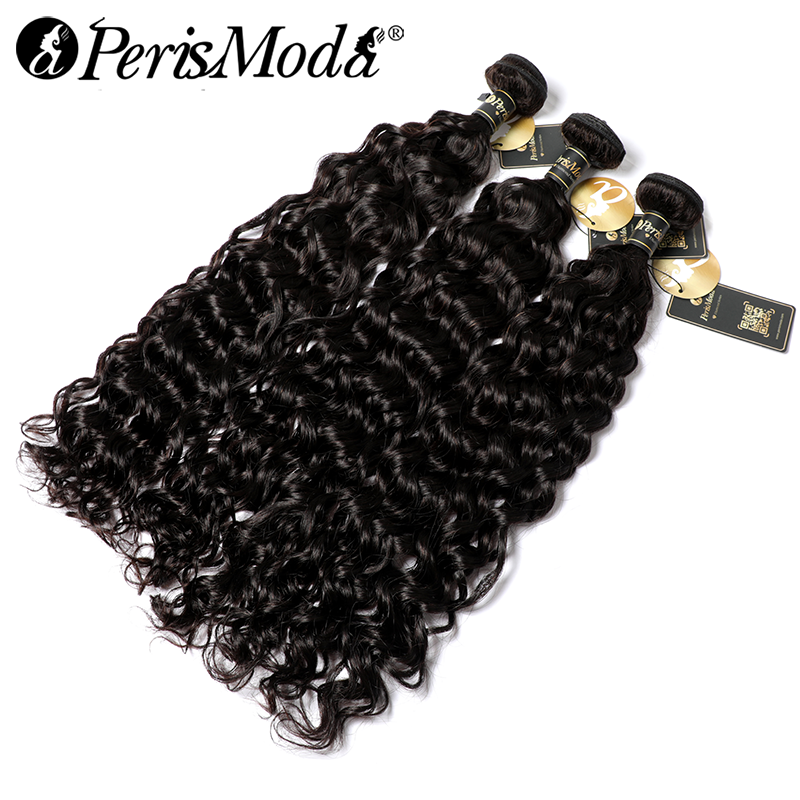 Water Wave 3/4 Bundles 100% Unprocessed Virgin Human Hair Weave