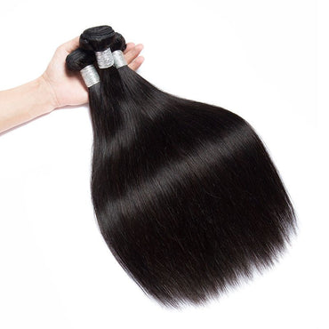 3 Bundles Precious Peruvian 100% human Hair Natural Black Straight Hair Bundles - Perismoda Hair