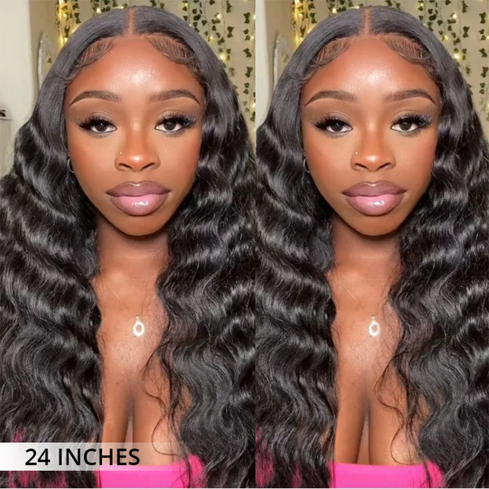 Perismoda 300% Density Luxury Loose Deep Virgin Human Hair Transparent Lace Front Wig Pre-Plucked Hairline