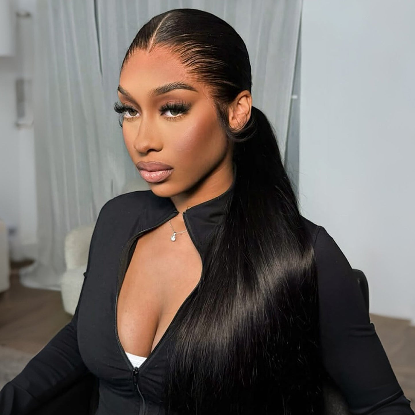 Perismoda M-Shaped Hairline Straight Hair HD 13x6 Lace Frontal Wig Lagos Hairline Wigs