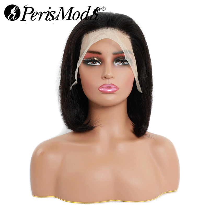 Short Straight Bob Wig 13*4 Lace Front Wigs 100% Human Virgin Hair Wigs