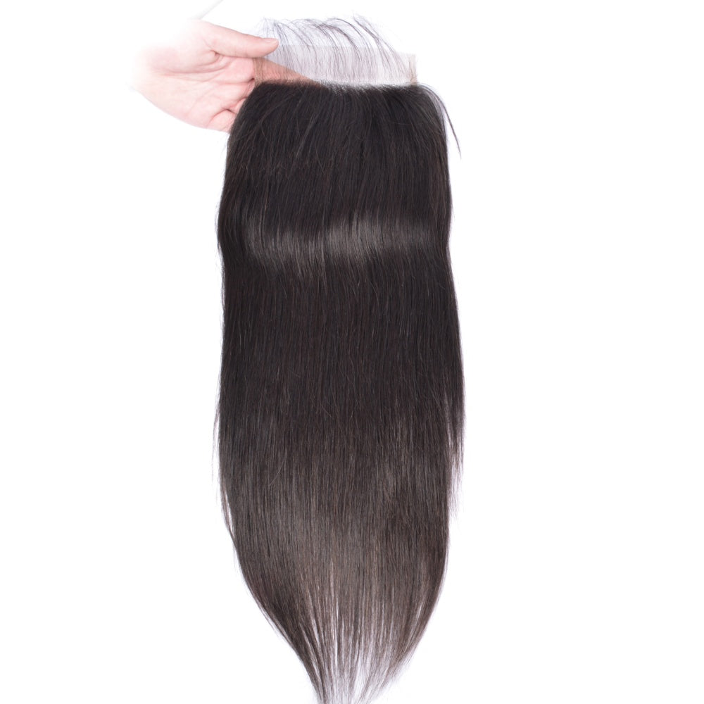 Perismoda Straight Hair 5x5 Transparent HD Lace Closure Virgin Human Hair Frontal Closure
