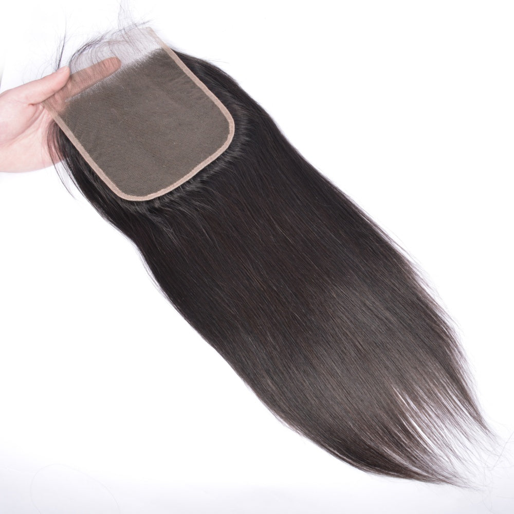 Perismoda Straight Hair 5x5 Transparent HD Lace Closure Virgin Human Hair Frontal Closure