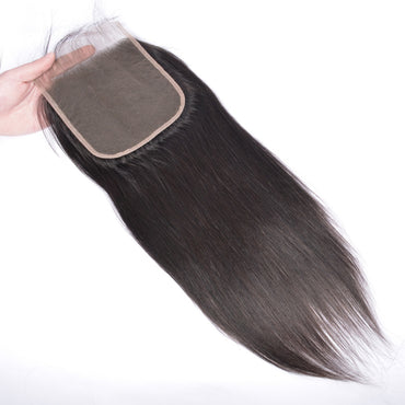 Perismoda Straight Hair 5x5 Transparent HD Lace Closure Virgin Human Hair Frontal Closure