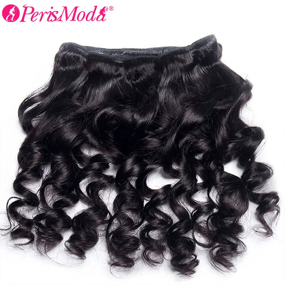 Peruvian Loose Wave 4 Bundles Virgin Human Hair Extensions