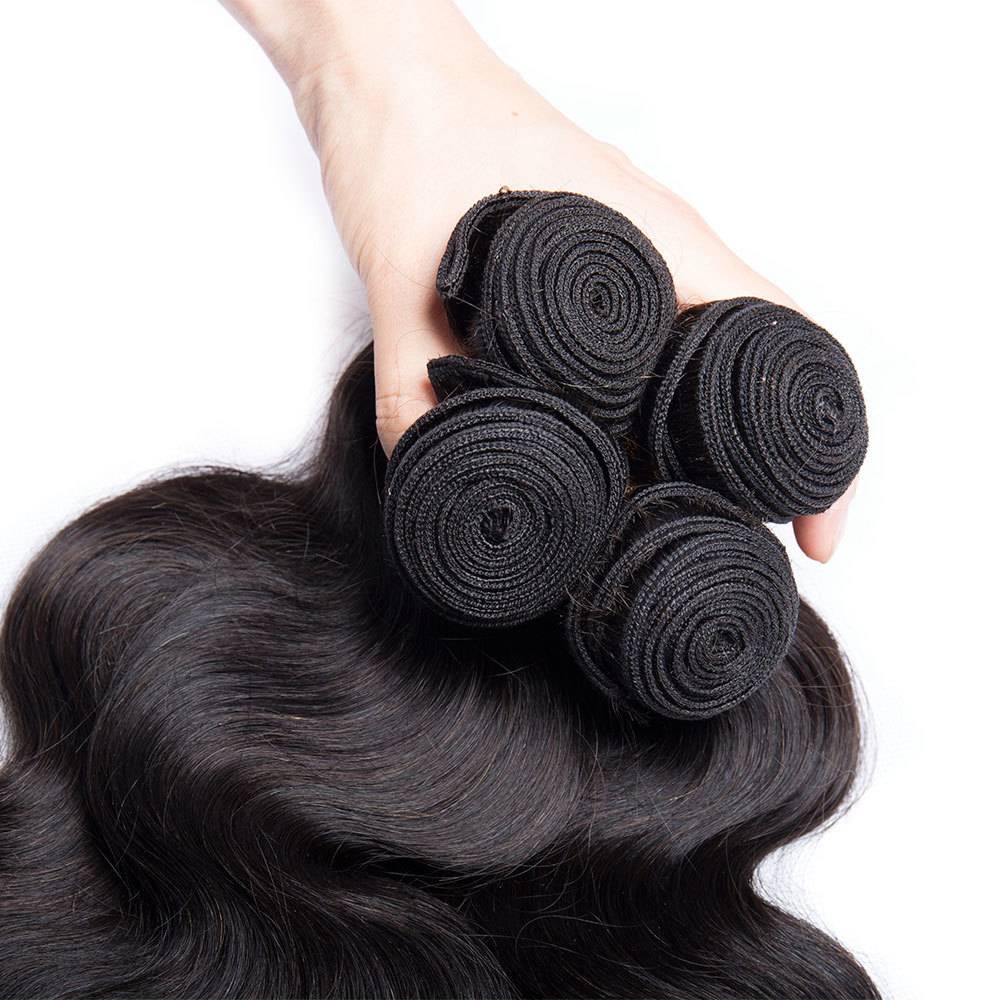 100% Raw Indian Virgin Human Hair Body Wave 3 Bundles Human Hair Extensions