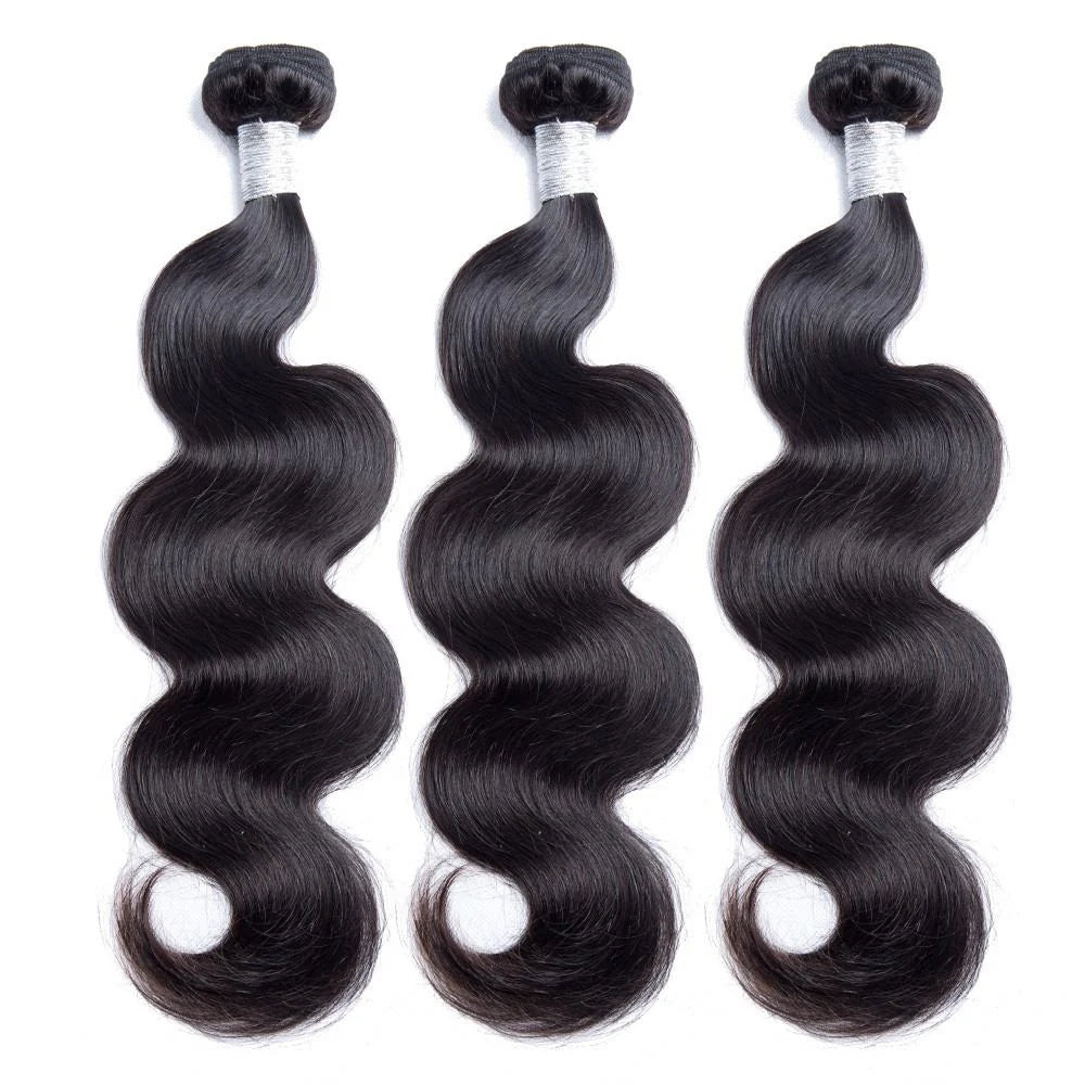 100% Raw Indian Virgin Human Hair Body Wave 3 Bundles Human Hair Extensions