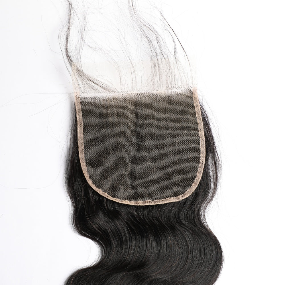 Perismoda Body Wave 5x5 Transparent HD Lace Closure Virgin Human Hair Frontal Closure