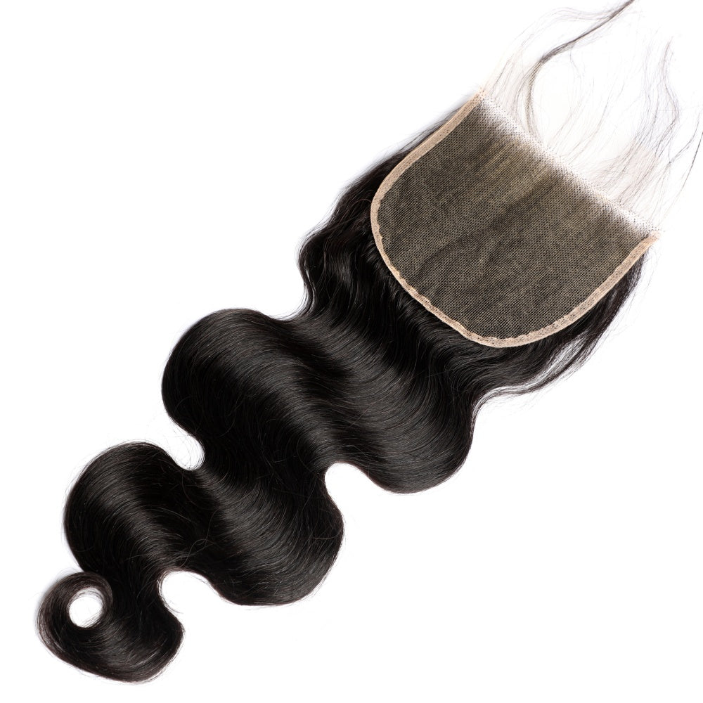 Perismoda Body Wave 5x5 Transparent HD Lace Closure Virgin Human Hair Frontal Closure