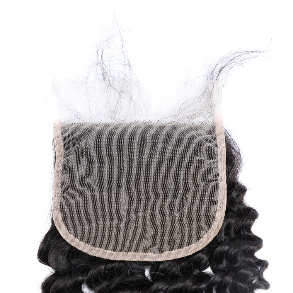 Perismoda Curly Wave 5x5 Transparent HD Lace Closure Virgin Human Hair Frontal Closure