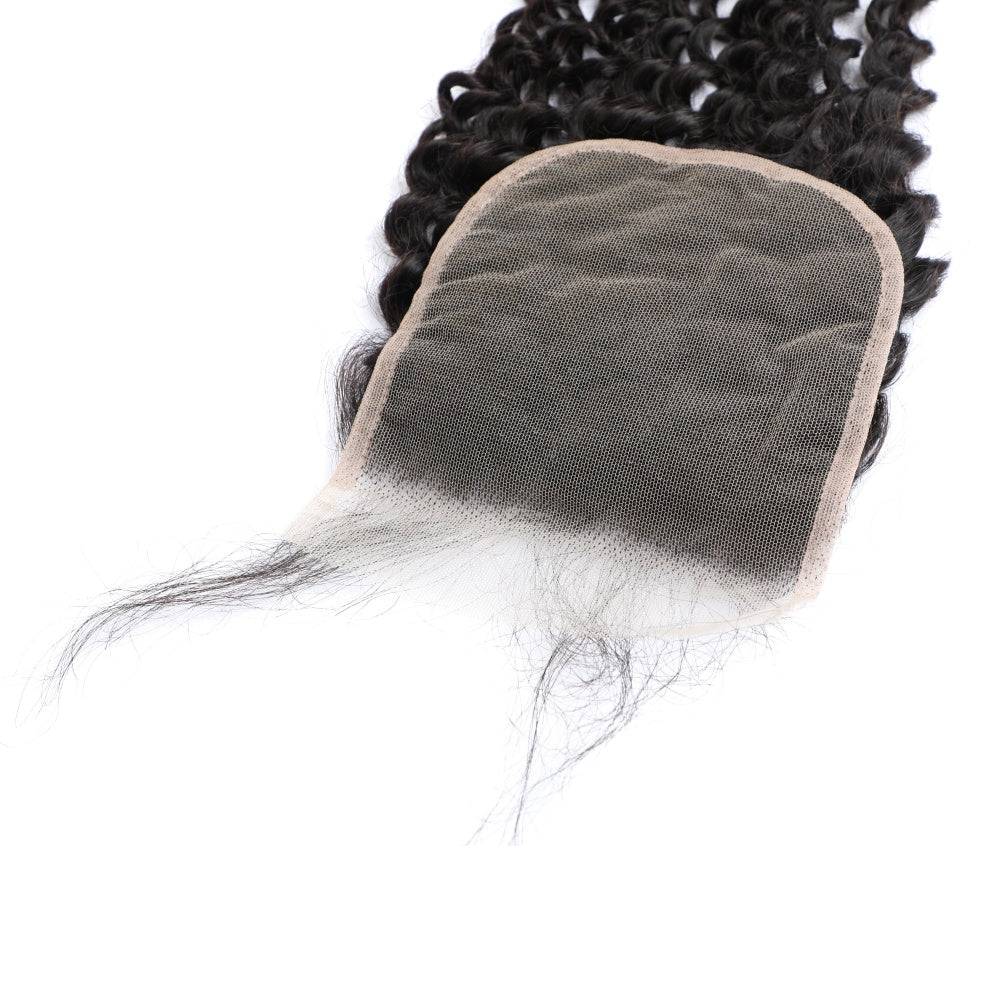 Perismoda Curly Wave 5x5 Transparent HD Lace Closure Virgin Human Hair Frontal Closure