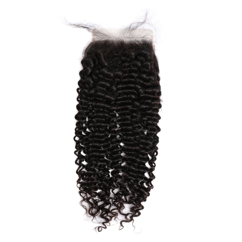 Perismoda Curly Wave 5x5 Transparent HD Lace Closure Virgin Human Hair Frontal Closure