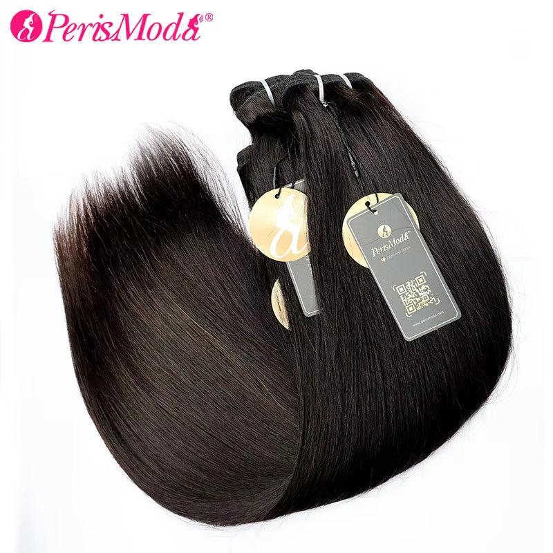 Perismoda Straight Human Hair 3 Bundles Remy Indian Hair Extension