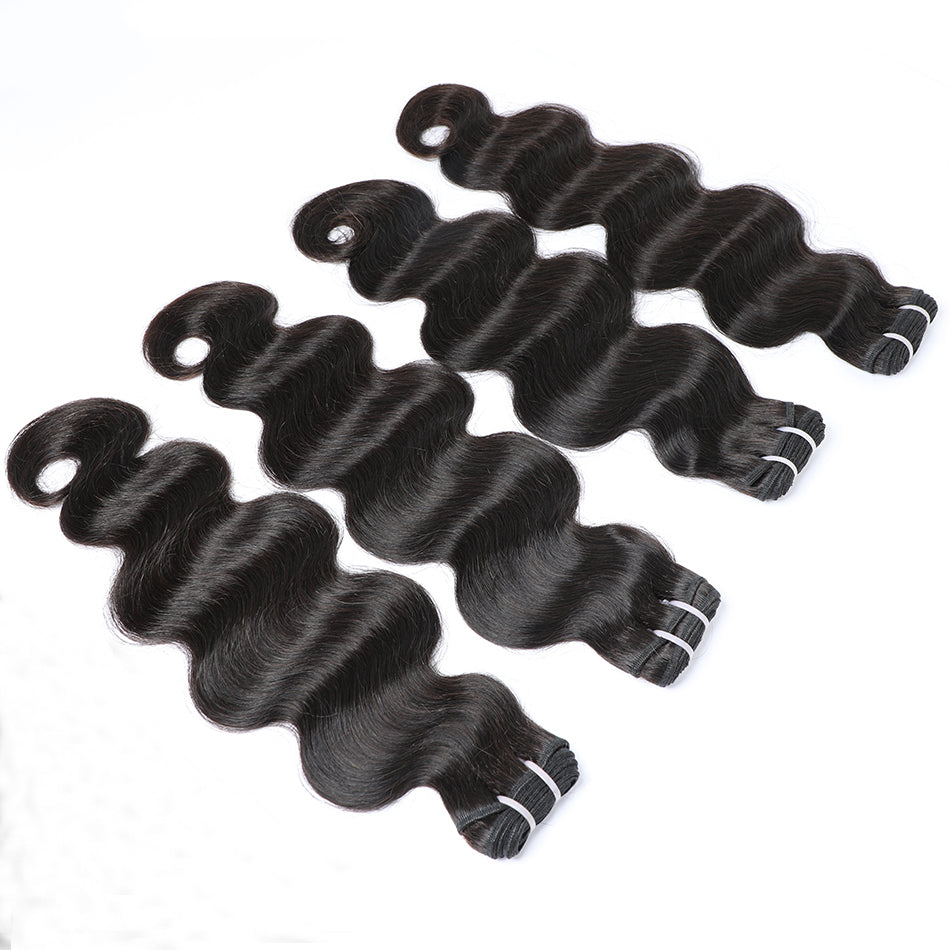 Malaysian Body Wave Virgin Human Hair Weave 4 Bundles