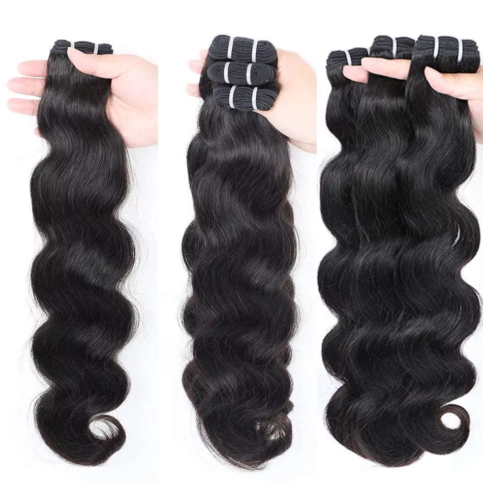 Malaysian Body Wave Virgin Human Hair Weave 4 Bundles