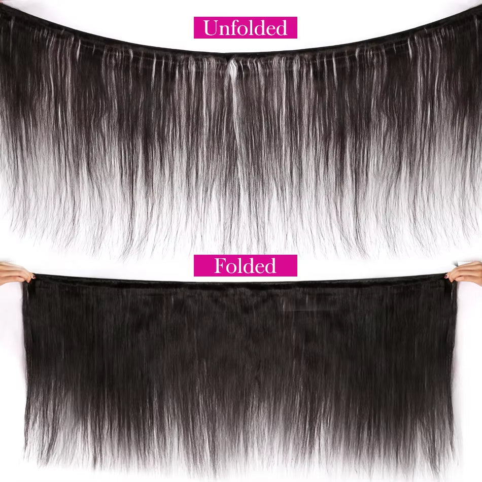 Perismoda Straight Human Hair 3 Bundles Remy Indian Hair Extension