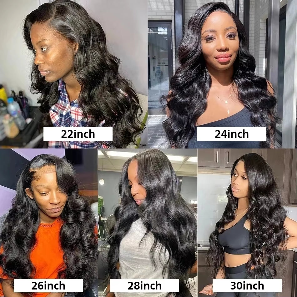 Perismoda Body Wave 3 Bundles With 4x4 Lace Closure Human Hair Extensions