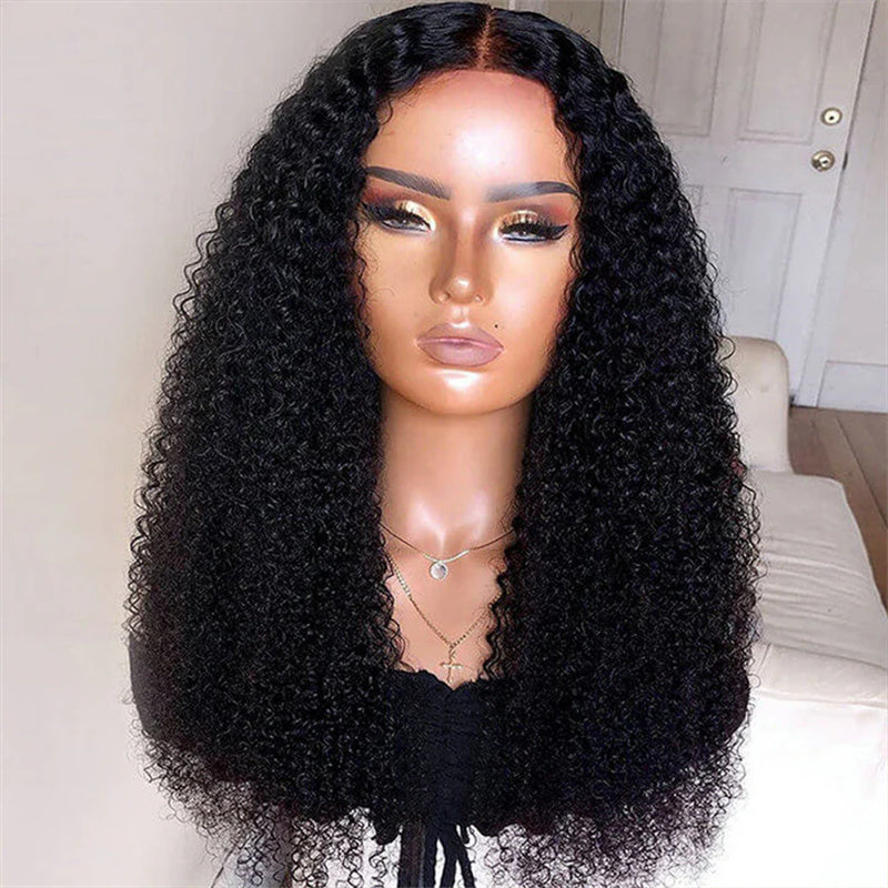 Kinky Curly Wig 13x4 Transparent Lace Front Wigs