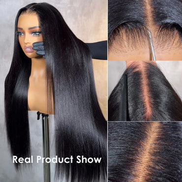 Perismoda 13x4 Lace Front Wigs Brazilian Straight Human Hair 180% Hair Density For Black Women