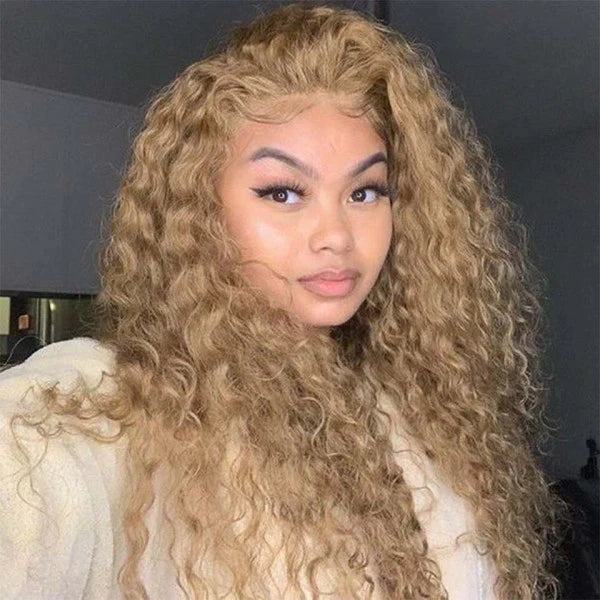 Perismoda Honey Blonde Body/Deep Wave 13x4 Pre Everything Lace Front Wigs Human Hair