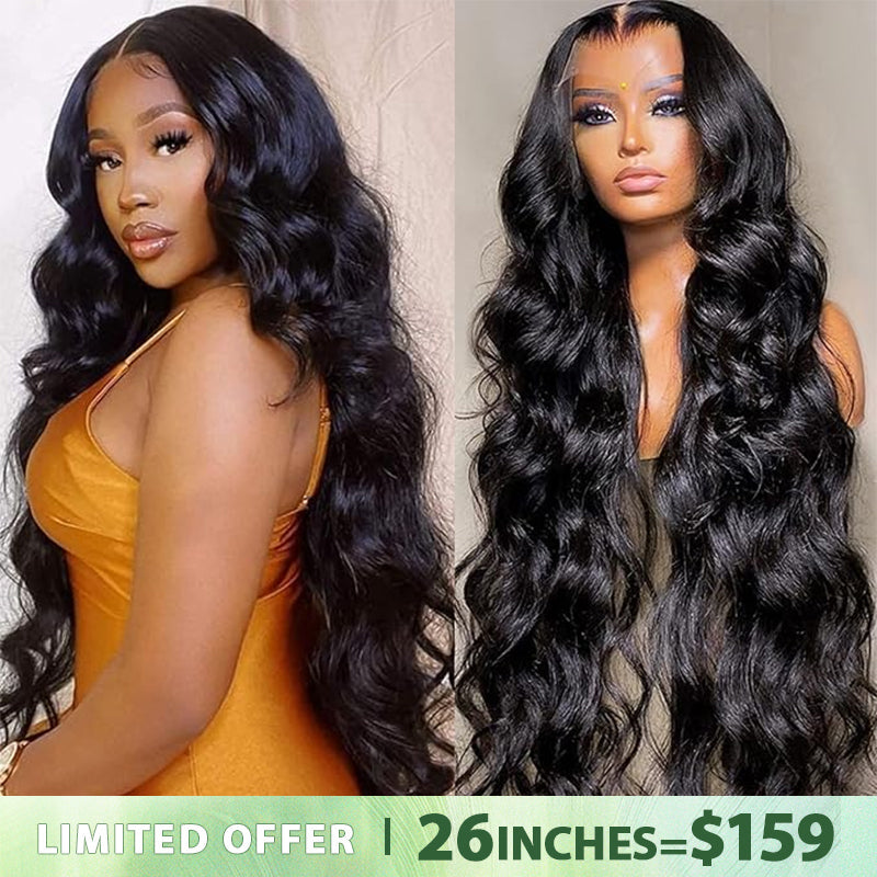 Perismoda Body Wave 7x5 Lace Closure Wig Human Hair Bleached Knots Glueless Wig