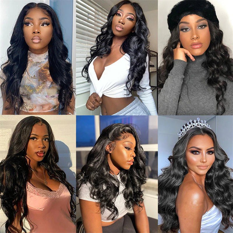 Brazilian Virgin Human Hair Body Wave 4 Bundles With 13x4 Lace Frontal - Perismoda Hair