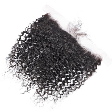 Perismoda Curly Wave 13x4 Lace Frontal 100% Human Hair HD Lace Frontal Closure