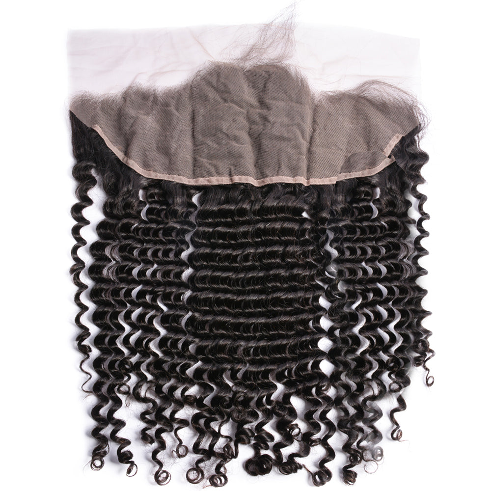 Perismoda13x6 HD Lace Frontal Kinky Curly Ear to Ear Lace Frontal Closure Natural Hairline