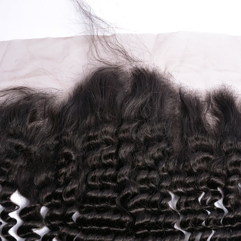 Perismoda13x6 HD Lace Frontal Kinky Curly Ear to Ear Lace Frontal Closure Natural Hairline