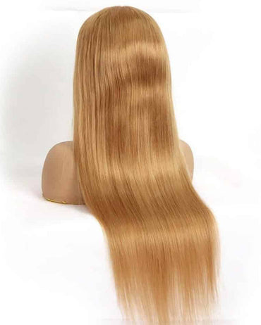 Perismoda#27 Honey Blonde Colored Human Hair 13x4 Lace Front Wigs