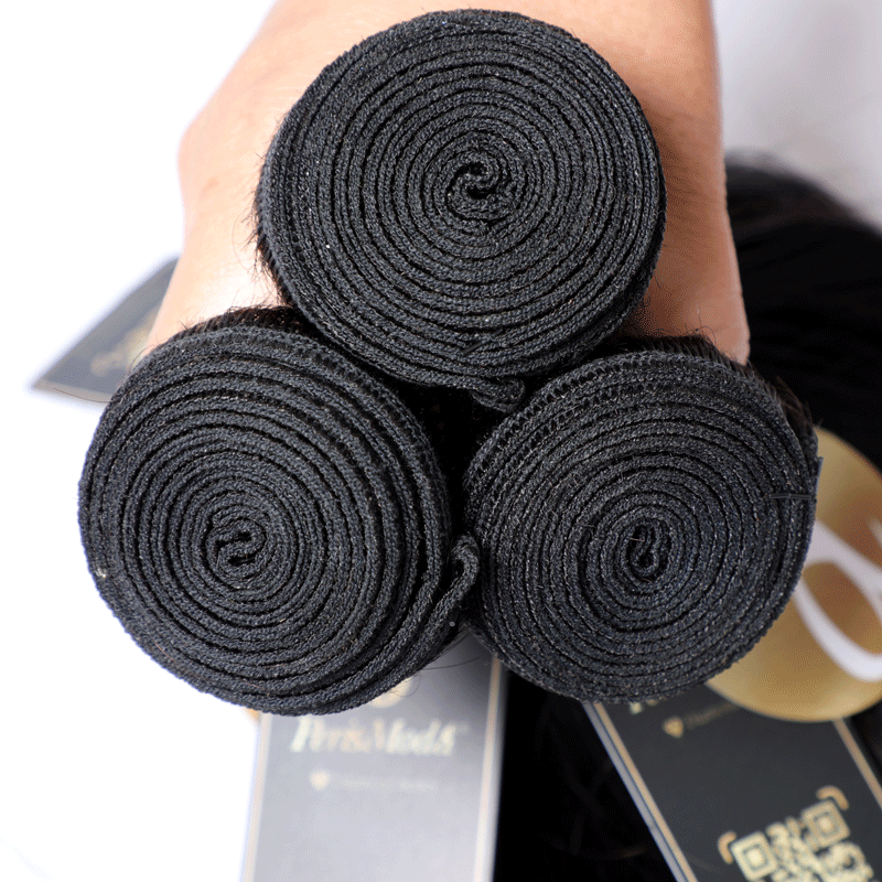 3 Bundles Straight Hair 12A Grade Peruvian Virgin Human Hair
