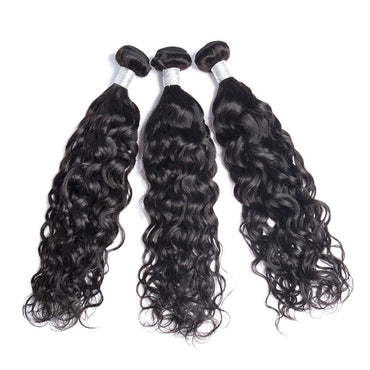 Virgin Hair Water Wave Hair Bundles With Transparent 13x4 Lace Frontal - Perismoda Hair