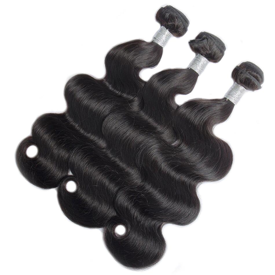 100% Raw Indian Virgin Human Hair Body Wave 3 Bundles Human Hair Extensions