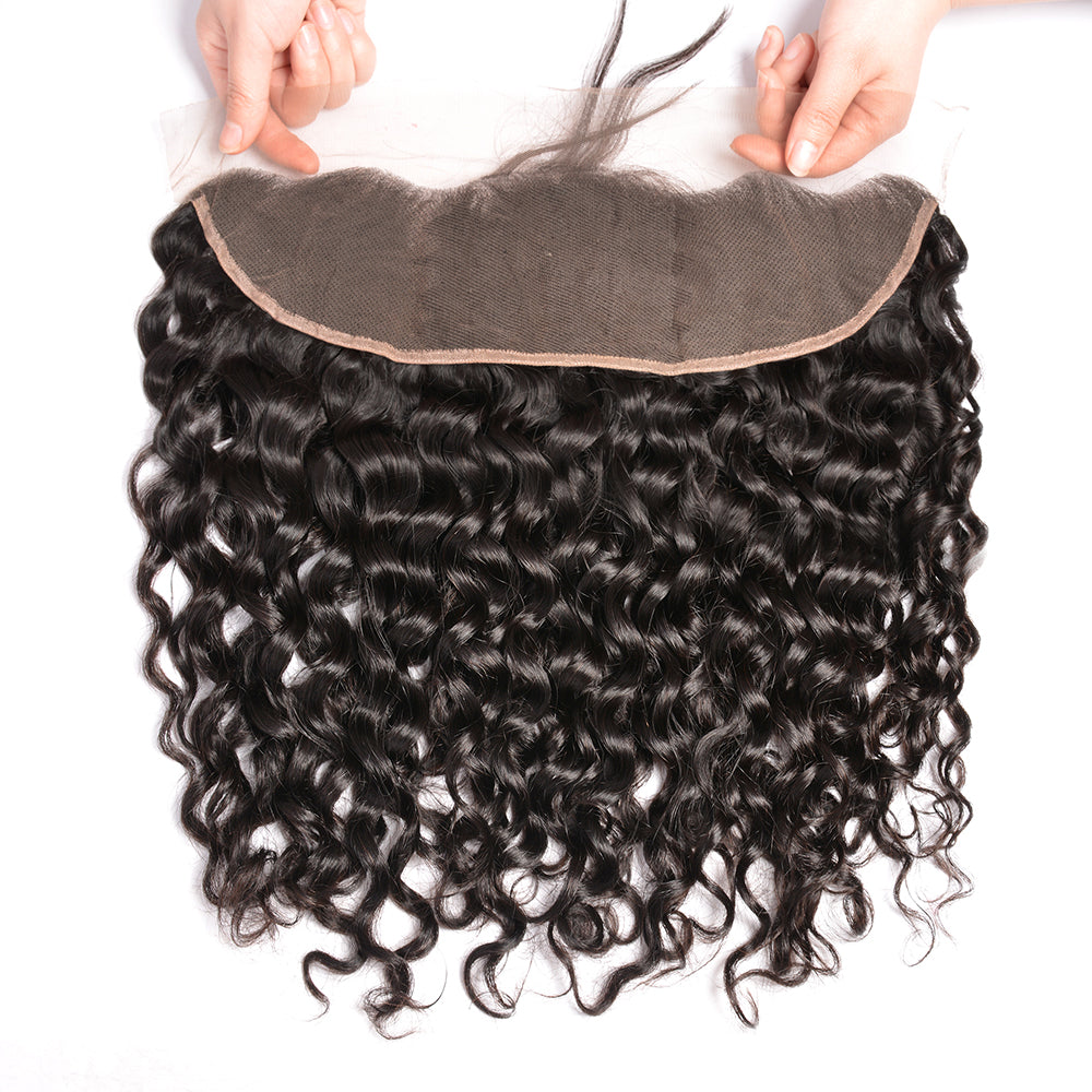 Perismoda Water Wave HD Lace Frontal Closure 13x4 Ear to Ear Lace Frontal With Baby Hair