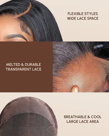 Perismoda Kinky Straight 5X5 Invisible Knot Ready to go Glueless HD Lace Virgin Human Hair Wig