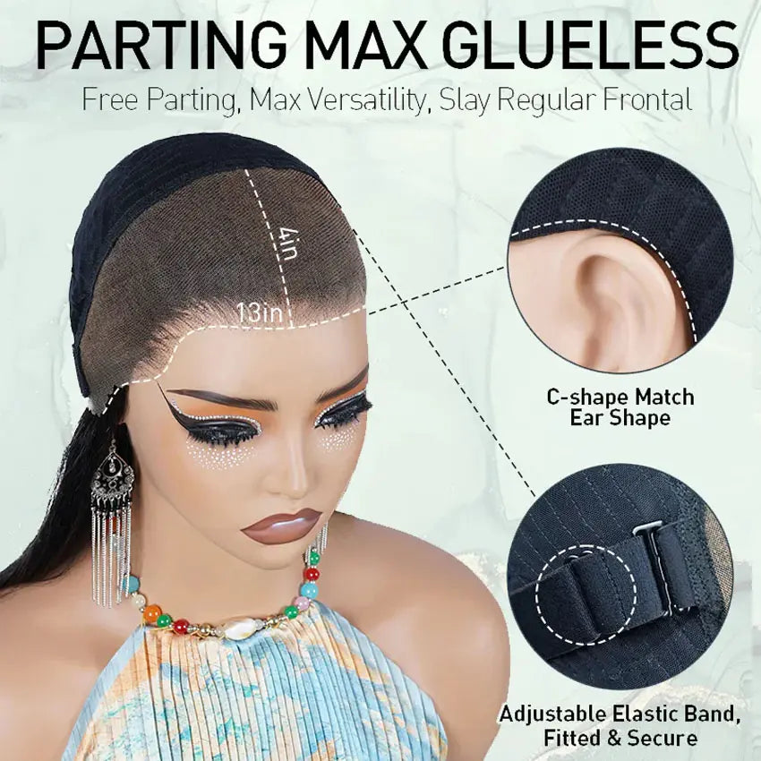 Perismoda Yaki Straight Wig 13x4 Mini Knot HD Lace Frontal Wigs Human Hair