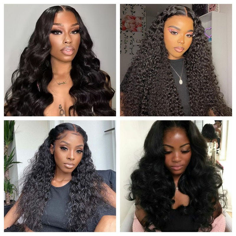 13X4 Real Human Hair Wigs Pre Plucked Transparent Lace Wigs With Baby Hair 180% Density - Perismoda Hair