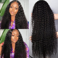13x4 Transparent Lace Malaysian Virgin Curly Wig With Bleached Invisible Knots 180% Density - Perismoda Hair