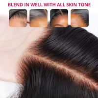 13x6 Body Wave HD Lace Front Wigs Human Hair for Women 180% Density Virgin Human Hair Wig with Baby Hair Natural Black