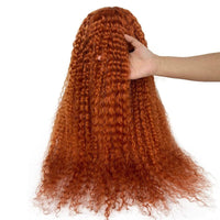 13X6 Ginger Orange Lace Front Wig Curly Wigs Human Hair Pre Plucked With Baby Hair for Women - Perismoda Hair