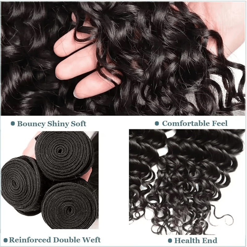 16A Curly Wave Human Hair Bundles Unprocessed Virgin Hair Extensions For Women - Perismoda Hair