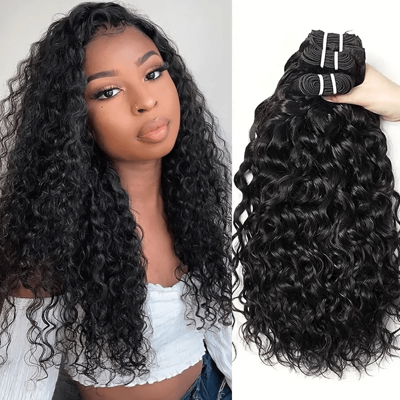 16A Water Wave Human Hair Bundles Unprocessed Virgin Hair Extensions For Women - Perismoda Hair