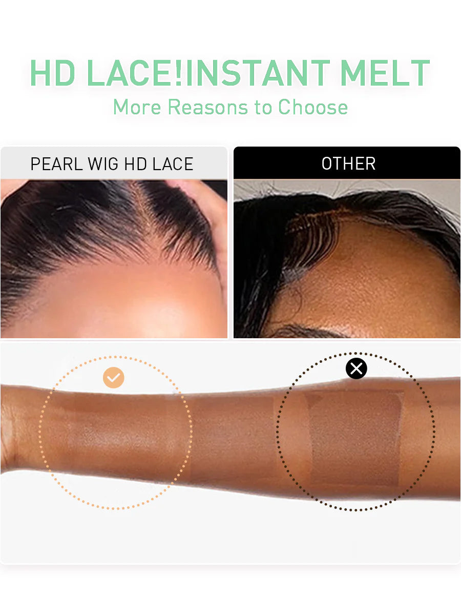 Perismoda Highlight Wig 7X5 Deep Wave Brown With Blonde Color Ready To Go Wig