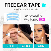 Perismoda Invisible Strap Straight Hair 360 Lace Forehead Wig Bleached Knot