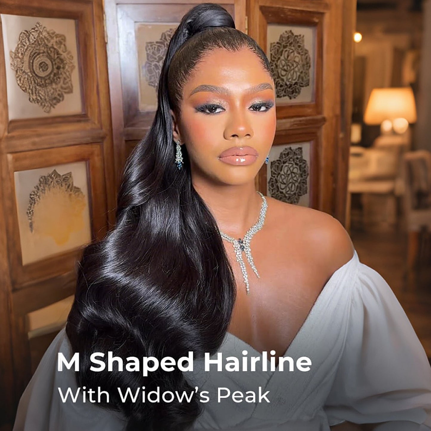 Perismoda M-Shaped Hairline Straight Hair HD 13x6 Lace Frontal Wig Lagos Hairline Wigs