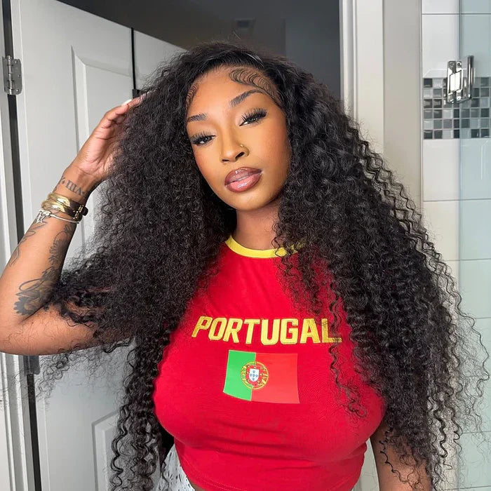 Perismoda 13X6 Deep Wave Lace Frontal Wigs Human Hair Natural Black Invisible HD Lace Wig Super Sale