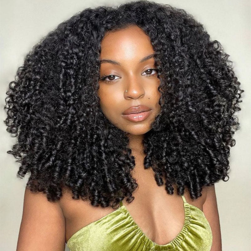 Perismod Burmese Curly 13X4 Lace Frontal Wigs Transparent Human Hair