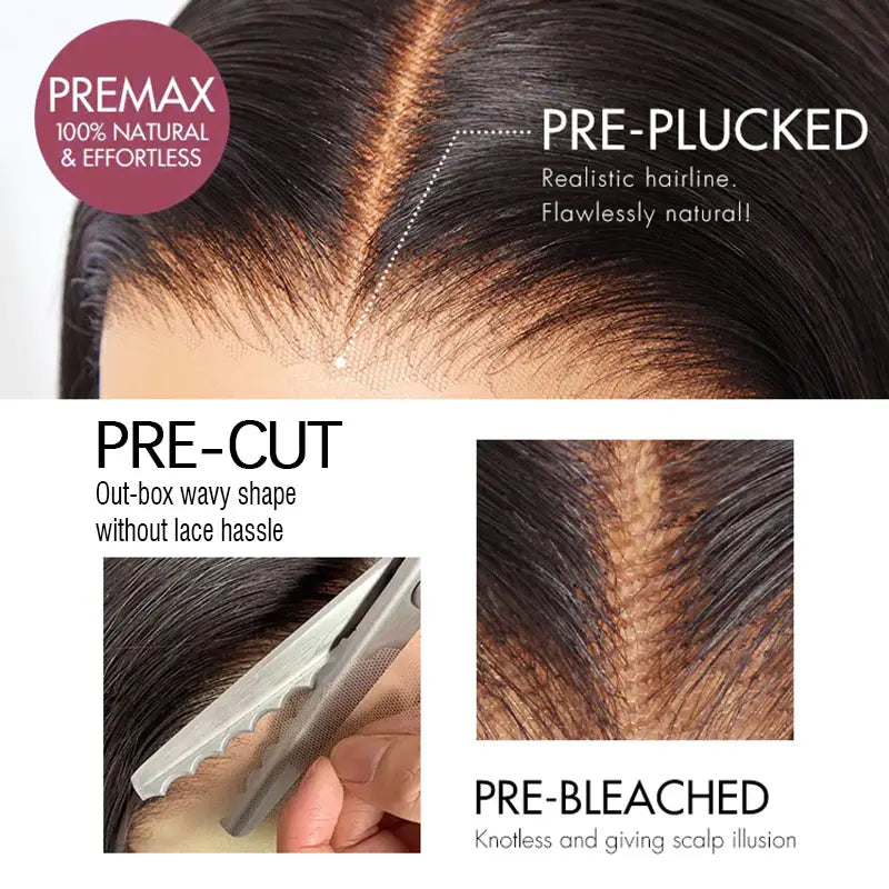 Perismoda Yaki Straight Wig 13x4 Mini Knot HD Lace Frontal Wigs Human Hair